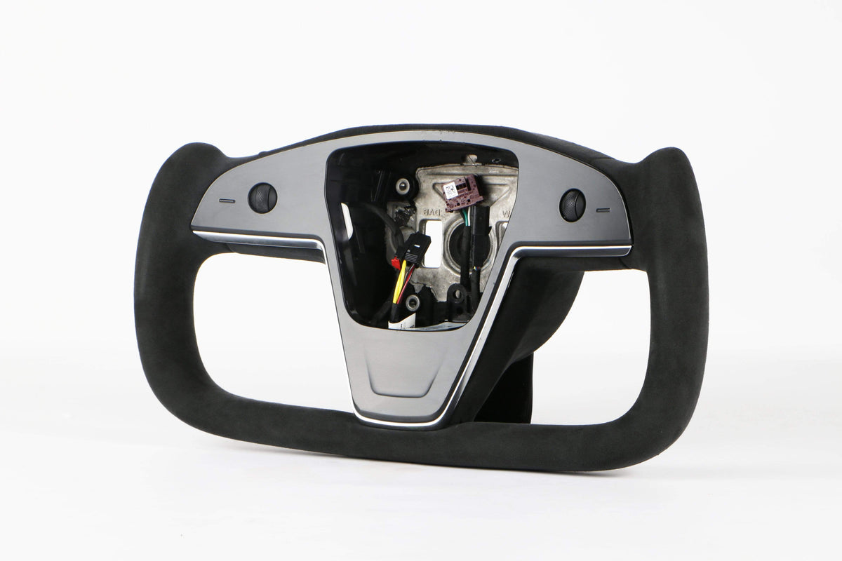 Tesla Model S/X Custom Carbon Fiber Yoke Steering Wheel Replacement for ...