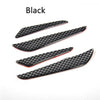 ApexModz Anti collision Strips Black Carbon Fiber Style 4Pcs Carbon Fiber Effect Door Guards UNIVERSAL FIT