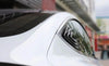 ApexModz Body Kits Carbon Fiber Effect Rear Quarter Glass Louvres Trims For Tesla Model 3 2017-2023