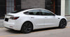 ApexModz Body Kits Carbon Fiber Effect Rear Quarter Glass Louvres Trims For Tesla Model 3 2017-2023