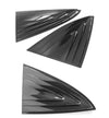 ApexModz Body Kits Carbon Fiber Effect Rear Quarter Glass Louvres Trims For Tesla Model 3 2017-2023