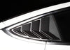ApexModz Body Kits Rear Quarter Glass Extended Louver Covers Carbon Fiber For Tesla Model 3 2017-2023