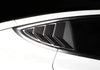 ApexModz Body Kits Rear Quarter Glass Extended Louver Covers Carbon Fiber For Tesla Model 3 2017-2023