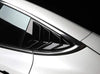 ApexModz Body Kits Rear Quarter Glass Extended Louver Covers Carbon Fiber For Tesla Model 3 2017-2023