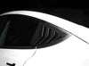 ApexModz Body Kits Rear Quarter Glass Extended Louver Covers Carbon Fiber For Tesla Model 3 2017-2023