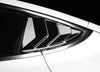 ApexModz Body Kits Rear Quarter Glass Extended Louver Covers Carbon Fiber For Tesla Model 3 2017-2023