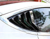 ApexModz Body Kits Rear Quarter Glass Extended Louver Covers Carbon Fiber For Tesla Model 3 2017-2023