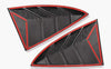 ApexModz Body Kits Rear Quarter Glass Extended Louver Covers Carbon Fiber For Tesla Model 3 2017-2023