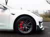 ApexModz Brakes Red Brake Caliper Overlay Covers for Tesla Model Y 2020-2024