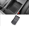 ApexModz Car Accessories Armrest Lower Storage Organizer Box (Black) Center Console Storage Organizer For Tesla Model Y 2020-2024