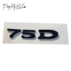 ApexModz Car Accessories Black 75D Tesla Model S & X Trim Denomination Emblem Badge Letters