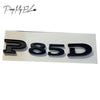 ApexModz Car Accessories Black 85D Tesla Model S & X Trim Denomination Emblem Badge Letters