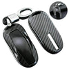 ApexModz Car Accessories Carbon Fiber Effect Key Cover for Tesla Model Y 2020-2024