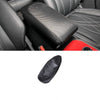 ApexModz Car Accessories Carbon Fiber Pattern Vegan Leather Armrest Cover For Ford Mustang Mach-E 2021-2024