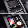 ApexModz Car Accessories Center Console Storage Organizer With Cup Holders For Tesla Model X 2015-2021
