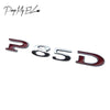 ApexModz Car Accessories Chrome P85D Tesla Model S & X Trim Denomination Emblem Badge Letters