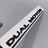 Tesla Dual Motor Emblem | Tesla Model 3 Trunk Badge ApexModz Car Accessories Dual Motor Gloss Black + Underline Premium Dual Model Emblem Badge for All Teslas (5 Colors)