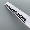 Tesla Dual Motor Emblem | Tesla Model 3 Trunk Badge ApexModz Car Accessories Dual Motor Matte Black + Underline Premium Dual Model Emblem Badge for All Teslas (5 Colors)