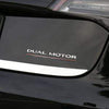 Tesla Dual Motor Emblem | Tesla Model 3 Trunk Badge ApexModz Car Accessories Premium Dual Model Emblem Badge for All Teslas (5 Colors)