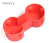 ApexModz Car Accessories Red Non-Slip Rubber Insert For Cup Holders for Tesla Model 3 Gen 1 2017-2020