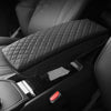 ApexModz Car Accessories Vegan Leather Diamond Pleated Armrest Cover For Ford Mustang Mach-E 2021-2024
