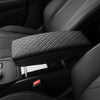 ApexModz Car Accessories Vegan Leather Diamond Pleated Armrest Cover For Ford Mustang Mach-E 2021-2024