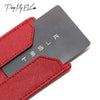 ApexModz Car Accessories Vegan Leather Key Card Holder for Tesla Model 3 & Y