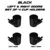 ApexModz Car Cup Holder Black Retrofit Tesla Side Door Cup Holders V2 For Tesla Model Y 2020-2024