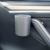 ApexModz Car Cup Holder Real Matte Carbon Fiber Door Cup Holders V3 For Tesla Model Y 2020-2024