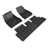 Official 3D MAXpider All Weather ELITECT Car Floor Mats For Tesla Model 3 Highland 5 Seats 2023-2024 ApexModz Car Mats 5 Seat Elitect Row 1 & Row 2 (3PCs) 3D MAXpider Custom Fit All-Weather ELITECT Series LHD Floor Mats For Tesla Model 3 Highland 5 SEAT 2023-2024