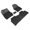 Official 3D MAXpider All Weather ELITECT Car Floor Mats For KIA EV6 2023 ApexModz Car Mats 5 Seat Row 1 & Row 2 (4PCs) 3D MAXpider Custom Fit All-Weather ELITECT Series LHD Floor Mats For KIA EV6 5 SEATS 2023-2024