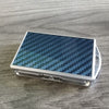 ApexModz Car Mats Blue Carbon Fiber Effect Replacement Key Fob Cover For Polestar 2 2021-2024