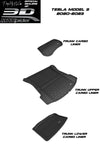 Official 3D MAXpider All Weather ELEGANT Car Floor Mats For Tesla Model 3 5 Seats 2020-2023 ApexModz Car Mats Cargo Liners Set Model 3 5 Seats (3 PCs) 3D MAXpider Custom Fit All-Weather ELEGANT Series LHD Floor Mats For Tesla Model 3 5 SEAT 2020-2023