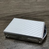ApexModz Car Mats White Carbon Fiber Effect Replacement Key Fob Cover For Polestar 2 2021-2024