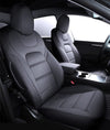 Tesla Model Y Fully Custom Snug Premium Vegan Leather Seat Covers Exact Fit ApexModz Car Seat Covers Black Vegan Leather 5 Seats Premium Vegan Leather Seat Covers For Tesla Model Y 2020-2024