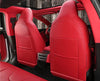 Tesla Model Y Fully Custom Snug Premium Vegan Leather Seat Covers Exact Fit ApexModz Car Seat Covers Red Vegan Leather 5 Seats + Front Seat Back Protection Premium Vegan Leather Seat Covers For Tesla Model Y 2020-2024