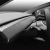 ApexModz Center Console cover Alcantara Dashboard Protective Overlay Hard Cover For Tesla Model Y 2020-2024