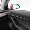 ApexModz Center Console cover Alcantara Side Door Trim Protective Hard Overlay Covers For Tesla Model Y 2020-2024