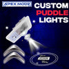 ApexModz Custom Door Courtesy Lights Custom Design + 1 Set - 2 Doors Custom LED Courtesy Door Projector Puddle Lights for Citroen
