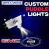 ApexModz Custom Door Courtesy Lights Custom Design + 1 Set - 2 Doors Custom LED Courtesy Door Projector Puddle Lights for GMC