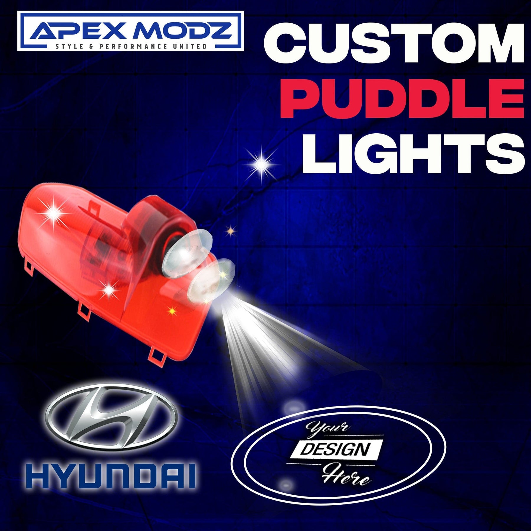 Custom LED Courtesy Door Projector Puddle Lights for Hyundai – ApexModz