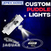 ApexModz Custom Door Courtesy Lights Custom Design + 1 Set - 2 Doors Custom LED Courtesy Door Projector Puddle Lights for Jaguar