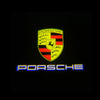 Custom LED Door Projector Puddle Lights for Porsche Taycan Logo Projection - PimpMyEV ApexModz Custom Door Courtesy Lights Porsche Crest Color 1 Set - 2 Doors Custom LED Door Projector Puddle Lights for Porsche Taycan 2020-2024