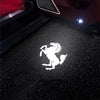 Custom LED Door Projector Puddle Lights for Porsche Taycan Logo Projection - PimpMyEV ApexModz Custom Door Courtesy Lights Porsche Horse 1 Set - 2 Doors Custom LED Door Projector Puddle Lights for Porsche Taycan 2020-2024