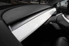 ApexModz Dashboard Mods White ABS Dashboard Trim Cap For Tesla Model Y 2020-2024