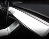 ApexModz Dashboard Mods White ABS Dashboard Trim Cap For Tesla Model Y 2020-2024