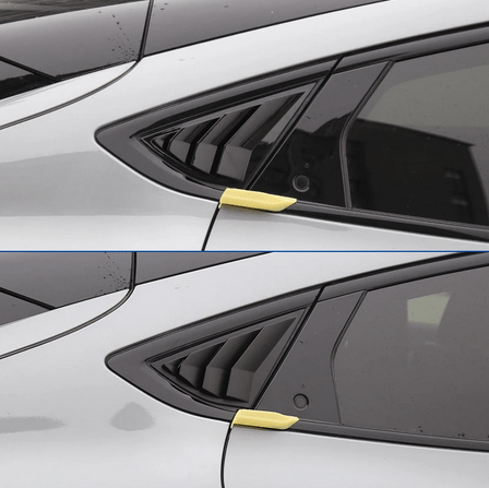 Car Rear Window Triangle Sticker Exterior Carbon Fiber Sticker | tesla ...