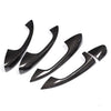 ApexModz Door Handle Covers Carbon Fiber Effect Door Handle Overlay Covers for Mercedes-Benz EQC LHD 2019-2020