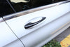 ApexModz Door Handle Covers Carbon Fiber Effect Door Handle Overlay Covers for Mercedes-Benz EQC LHD 2019-2020