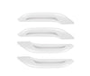 Pull Door Handle Trim for Tesla Model Y 2021-2022 ApexModz Door Handle Covers Gloss White Pull Door Handle Overlay Covers For Tesla Model Y 2021-2024